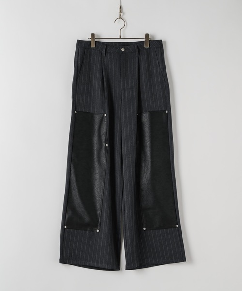 CASPER JOHN（キャスパージョン）の「Double knee flare slacks / ダブルニーフレアスラックス（スラックス・メンズ・ブラック系その他/ブラック・LARGE/MEDIUM/SMALL/X-SMALL）」の16枚目の写真