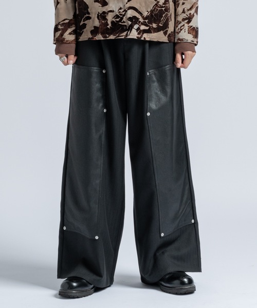 Double knee flare slacks / ダブルニーフレアスラックス（スラックス