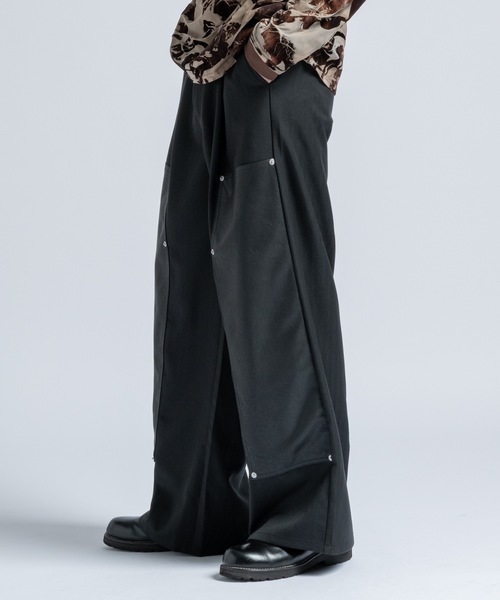 Casper John ダブルニーフレアスラックス Double knee flare slacks / ダブルニーフレアスラックス