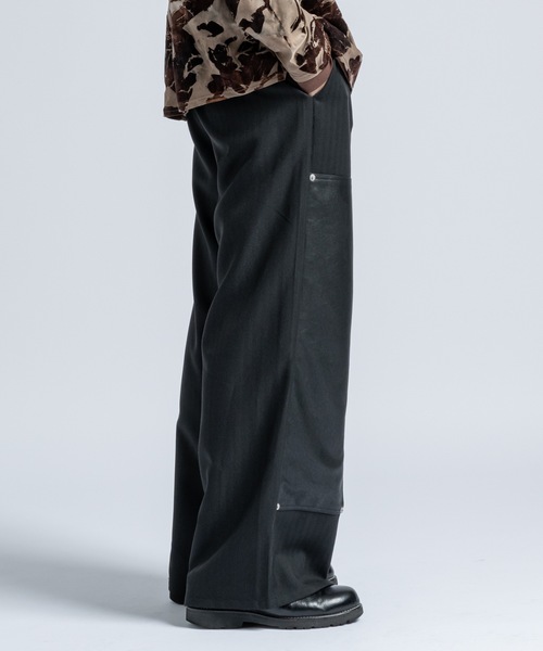 Double knee flare slacks / ダブルニーフレアスラックス（スラックス