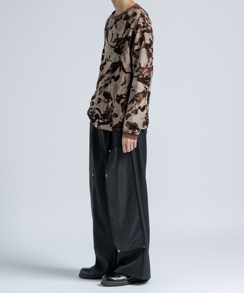 Casper John ダブルニーフレアスラックス Double knee flare slacks / ダブルニーフレアスラックス