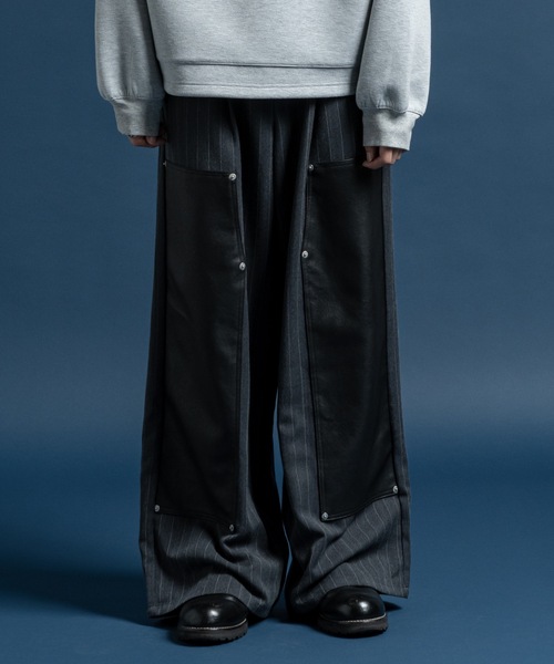 CASPER JOHN（キャスパージョン）の「Double knee flare slacks / ダブルニーフレアスラックス（スラックス・メンズ・ブラック系その他/ブラック・LARGE/MEDIUM/SMALL/X-SMALL）」の17枚目の写真