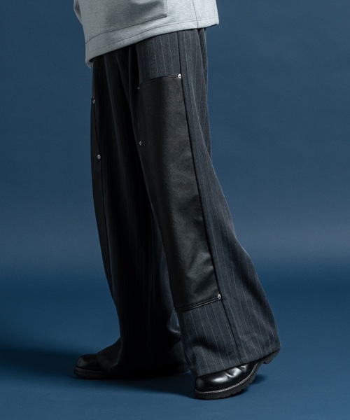 CASPER JOHN（キャスパージョン）の「Double knee flare slacks / ダブルニーフレアスラックス（スラックス・メンズ・ブラック系その他/ブラック・LARGE/MEDIUM/SMALL/X-SMALL）」の20枚目の写真