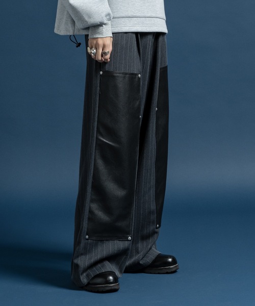 Casper John ダブルニーフレアスラックス Double knee flare slacks / ダブルニーフレアスラックス