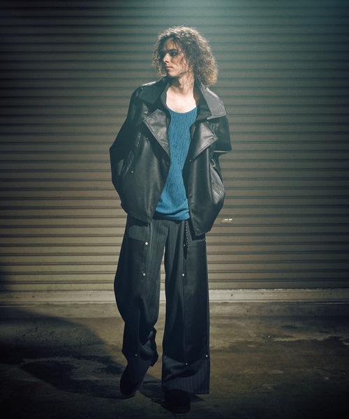 Double knee flare slacks / ダブルニーフレアスラックス（スラックス