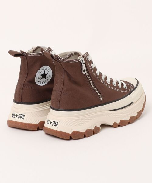 CONVERSE(コンバース)の「converse コンバース ALL STAR R TREKWAVE Z HI メンズスニーカー ハイカット 厚底 ジッパー(オールスターRトレックウエーブZHI)(スニーカー・メンズ・サックスブルー/ダークブラウン・25.5cm/26.0cm/26.5cm/27.0cm/27.5cm/28.0cm/29.0cm/30.0cm)」の3枚目の写真
