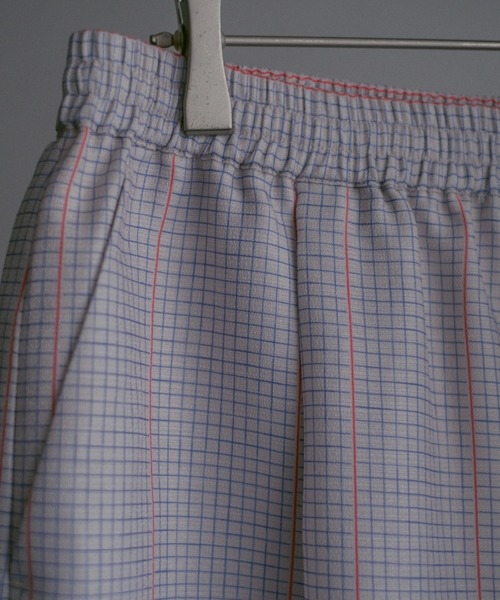 INTER FACTORY（インターファクトリー）の「2/9号室（かおこ&ひろと） - Pajama style easy pants / パジャマ風イージーパンツ　made in IF Div.（スラックス・メンズ・アイボリー/ライトブルー・MEDIUM/LARGE）」の14枚目の写真