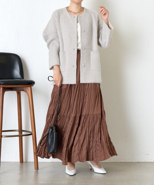 【 Jena espace merveilleux 】 シャギージャケット Jena espace merveilleux 】 シャギージャケット