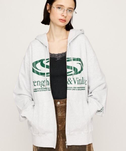 スライ　PRINT OVER HOODIE プリントオーバーフーディー SLY パーカー PRINT OVER HOODIE プリント オーバー フーディ 秋