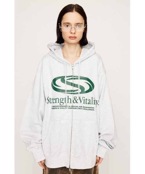 スライ　PRINT OVER HOODIE プリントオーバーフーディー SLY（スライ）の「PRINT OVER HOODIE プリント オーバー