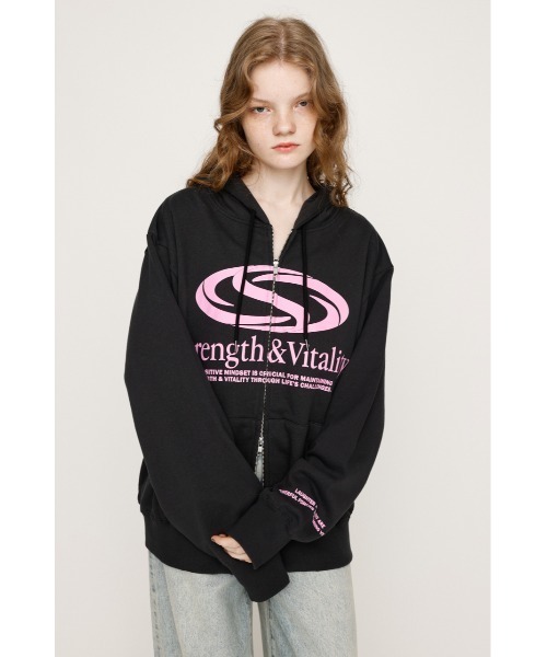 スライ　PRINT OVER HOODIE プリントオーバーフーディー SLY パーカー PRINT OVER HOODIE プリント オーバー フーディ 秋