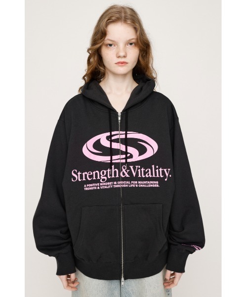 スライ　PRINT OVER HOODIE プリントオーバーフーディー SLY パーカー PRINT OVER HOODIE プリント オーバー フーディ 秋