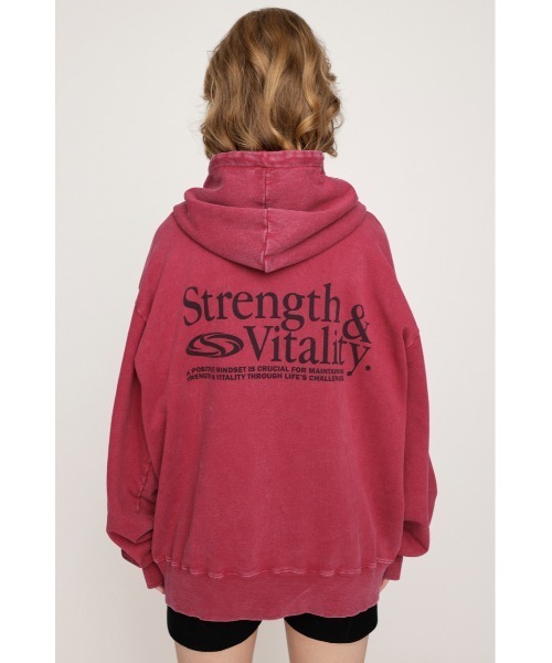 SLY（スライ）の「PRINT OVER HOODIE プリント オーバー フーディ