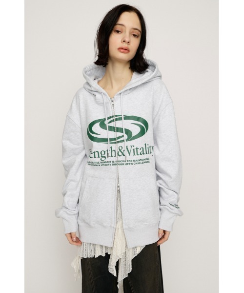 PRINT OVER HOODIE プリント オーバー フーディ パーカー 秋服