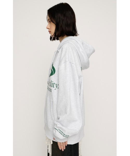 PRINT OVER HOODIE プリント オーバー フーディ パーカー 秋服