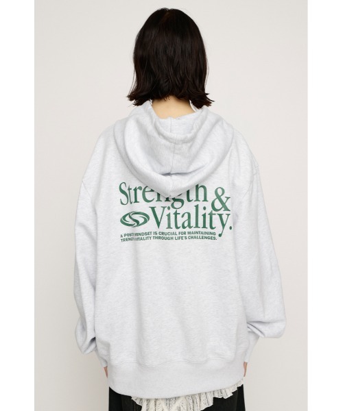 PRINT OVER HOODIE プリント オーバー フーディ パーカー 秋服