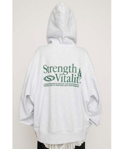 PRINT OVER HOODIE プリント オーバー フーディ パーカー 秋服