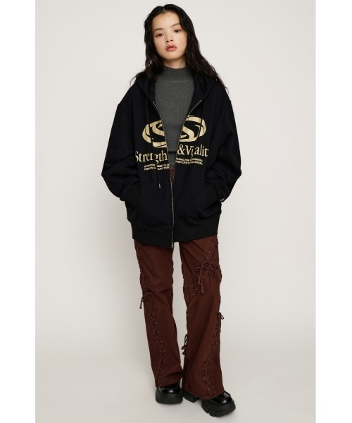 PRINT OVER HOODIE プリント オーバー フーディ パーカー 秋服