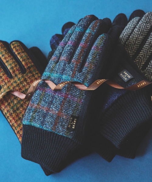 BEAMS(ビームス)の「MOON ウール グローブ(手袋・メンズ・ブラウン/その他/ブルー/グレー・ONE SIZE)」の4枚目の写真
