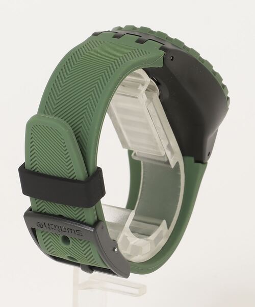 SWATCH(スウォッチ)の「OLIVE RUSH(アナログ腕時計・メンズ・グリーン/グリーン×ピンク/オレンジ・FREE)」の12枚目の写真