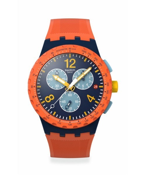 SWATCH(スウォッチ)の「OLIVE RUSH(アナログ腕時計・メンズ・グリーン/グリーン×ピンク/オレンジ・FREE)」の3枚目の写真