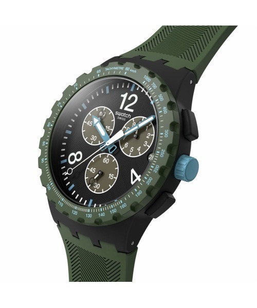 SWATCH(スウォッチ)の「OLIVE RUSH(アナログ腕時計・メンズ・グリーン/グリーン×ピンク/オレンジ・FREE)」の4枚目の写真