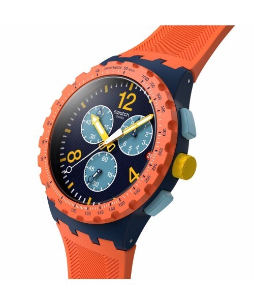SWATCH(スウォッチ)の「OLIVE RUSH(アナログ腕時計・メンズ・グリーン/グリーン×ピンク/オレンジ・FREE)」の8枚目の写真