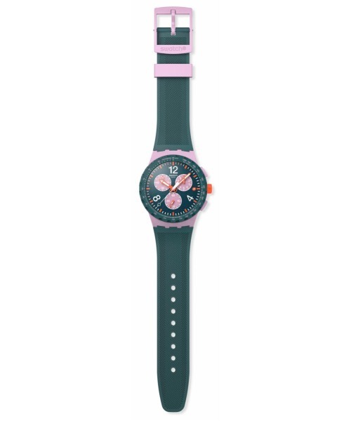 SWATCH(スウォッチ)の「OLIVE RUSH(アナログ腕時計・メンズ・グリーン/グリーン×ピンク/オレンジ・FREE)」の7枚目の写真