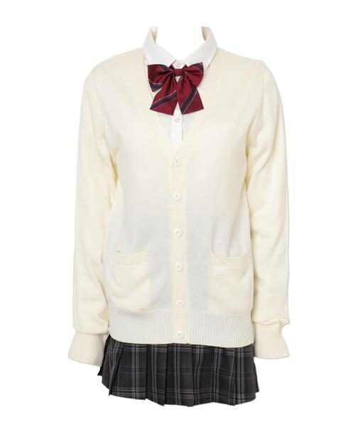 WEGO（ウィゴー）の「WEGO/ベーシックニットカーディガン（カーディガン/ボレロ・レディース・杢グレー/ブラック/ネイビー/ダークグレー/ライトピンク/ベージュ/オフホワイト/ワイン/ブラウン・LARGE/X-LARGE/MEDIUM）」の10枚目の写真