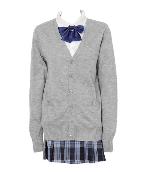 WEGO（ウィゴー）の「WEGO/ベーシックニットカーディガン（カーディガン/ボレロ・レディース・杢グレー/ブラック/ネイビー/ダークグレー/ライトピンク/ベージュ/オフホワイト/ワイン/ブラウン・LARGE/X-LARGE/MEDIUM）」の13枚目の写真