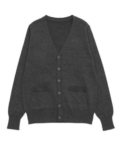 WEGO（ウィゴー）の「WEGO/ベーシックニットカーディガン（カーディガン/ボレロ・レディース・杢グレー/ブラック/ネイビー/ダークグレー/ライトピンク/ベージュ/オフホワイト/ワイン/ブラウン・LARGE/X-LARGE/MEDIUM）」の21枚目の写真