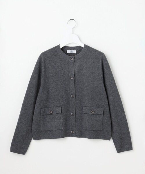 J.PRESS Ladies(J.プレス レディス)の「WORETED WOOL BLEND カーディガン(カーディガン/ボレロ・レディース・ネイビー系/ワイン系/ライトグレー系/パイングリーン系・SMALL)」の16枚目の写真