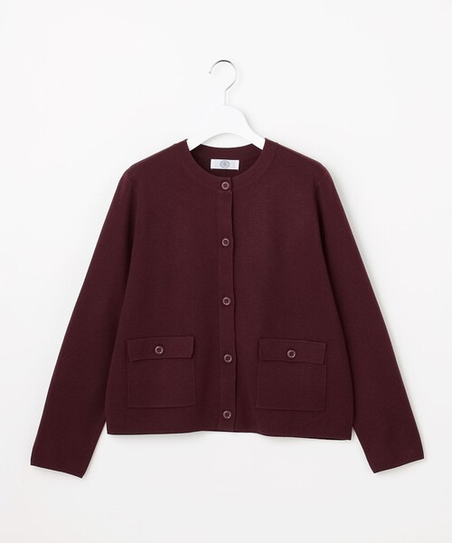 J.PRESS Ladies(J.プレス レディス)の「WORETED WOOL BLEND カーディガン(カーディガン/ボレロ・レディース・ネイビー系/ワイン系/ライトグレー系/パイングリーン系・SMALL)」の17枚目の写真