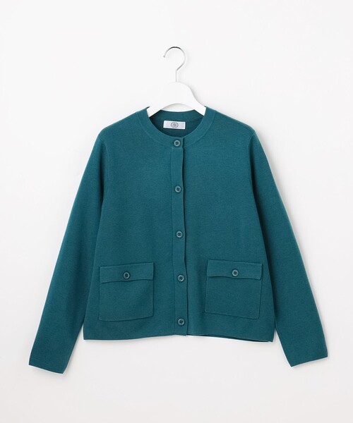 J.PRESS Ladies(J.プレス レディス)の「WORETED WOOL BLEND カーディガン(カーディガン/ボレロ・レディース・ネイビー系/ワイン系/ライトグレー系/パイングリーン系・SMALL)」の19枚目の写真