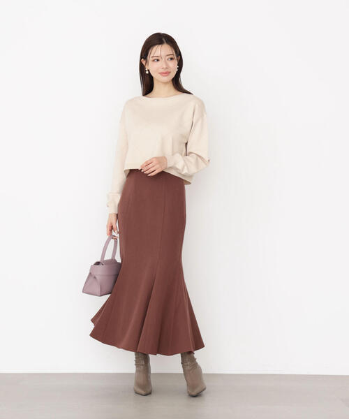 PROPORTION BODY DRESSING(プロポーションボディドレッシング)の「<ハンドウォッシャブル>ダイヤ柄短丈ニット / 1215270919(ニット/セーター・レディース・グレー系その他/ベージュ/ブラウン系その他/ブルー・FREE)」の15枚目の写真