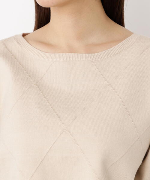 PROPORTION BODY DRESSING(プロポーションボディドレッシング)の「<ハンドウォッシャブル>ダイヤ柄短丈ニット / 1215270919(ニット/セーター・レディース・グレー系その他/ベージュ/ブラウン系その他/ブルー・FREE)」の21枚目の写真