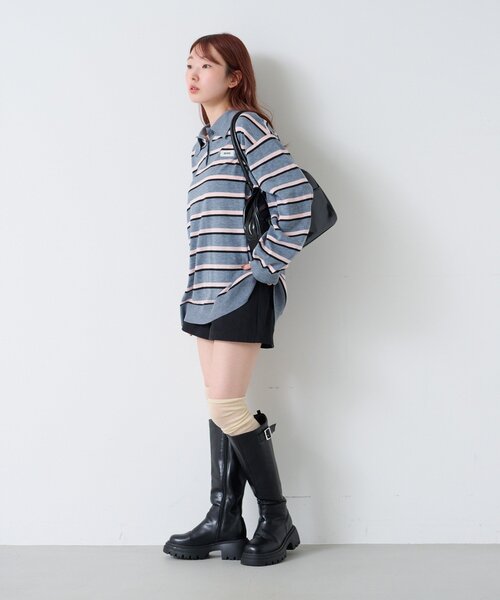 Kastane(カスタネ)の「【500mlペットボトル収納可】スリックボストンバッグ(ボストンバッグ・レディース・ダークブラウン/バーガンディー/ブラック・FREE)」の16枚目の写真