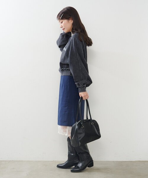 Kastane(カスタネ)の「【500mlペットボトル収納可】スリックボストンバッグ(ボストンバッグ・レディース・ダークブラウン/バーガンディー/ブラック・FREE)」の20枚目の写真