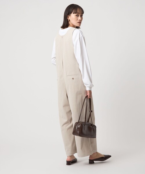 green label relaxing（グリーンレーベルリラクシング）の「オルマイ コール ジャージー オールインワン マシンウォッシャブル ストレッチ（つなぎ/オールインワン・レディース・ブラック/モカ/ベージュ・38/36）」の12枚目の写真