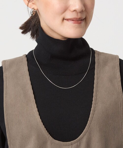 green label relaxing（グリーンレーベルリラクシング）の「オルマイ コール ジャージー オールインワン マシンウォッシャブル ストレッチ（つなぎ/オールインワン・レディース・ブラック/モカ/ベージュ・38/36）」の16枚目の写真