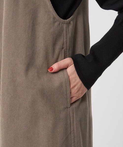 green label relaxing（グリーンレーベルリラクシング）の「オルマイ コール ジャージー オールインワン マシンウォッシャブル ストレッチ（つなぎ/オールインワン・レディース・ブラック/モカ/ベージュ・38/36）」の19枚目の写真