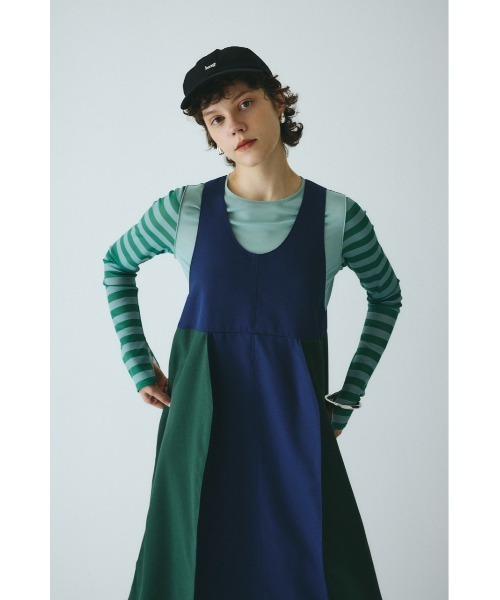 HeRIN.CYE(ヘリンドットサイ)の「Cocoon switching dress コクーンスイッチングドレス(ワンピース・レディース・レッド系その他/ブラック/ブルー系その他3・FREE)」の4枚目の写真