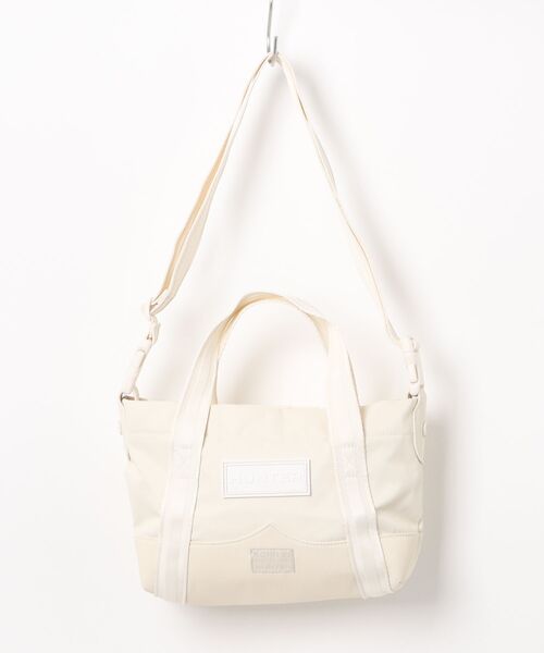 HUNTER(ハンター)の「HUNTER/ハンタートートバッグ NYLON TOPCLIP ナイロンミニトップクリップトート 撥水 UBS5552KBM(トートバッグ・レディース・ホワイト・FREE)」の9枚目の写真