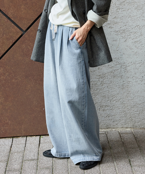 2タックデニムイージーパンツ（デニムパンツ）｜JOURNAL STANDARD