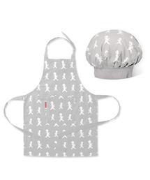 SOLSTICKAN DESIGN（ソルスティッカンデザイン）の「SOLSTICKAN キッチンエプロン＆シェフハット（子供用）（エプロン）」