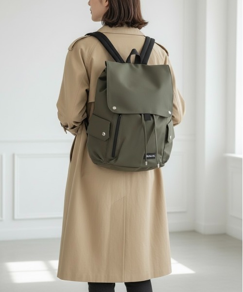 Burner(バーナー)の「【OKUOKU 0909】シンプルフラップリュック oku-bag-15-28【RBTS】(バックパック/リュック・メンズ・ブラック/カーキ・FREE)」の7枚目の写真