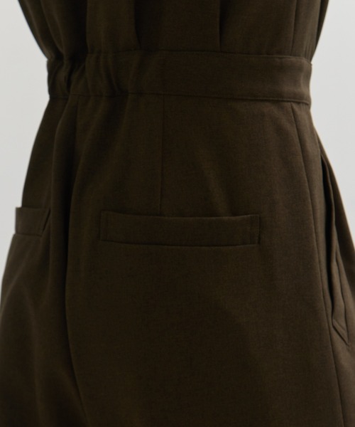 STUDIOUS(ステュディオス)の「【STUDIOUS/ステュディオス】トレンチデザインオールインワン(つなぎ/オールインワン・レディース・ブラック/カーキ・1/2)」の19枚目の写真