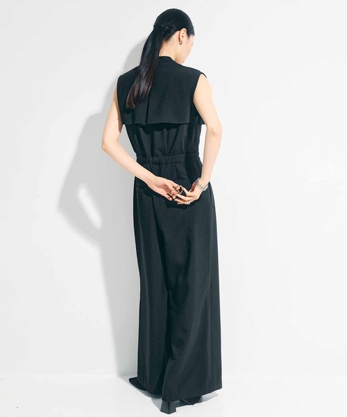 STUDIOUS(ステュディオス)の「【STUDIOUS/ステュディオス】トレンチデザインオールインワン(つなぎ/オールインワン・レディース・ブラック/カーキ・1/2)」の22枚目の写真