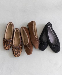 welleg | ハラコ調 スクエアトゥ バレエシューズ(バレエシューズ)