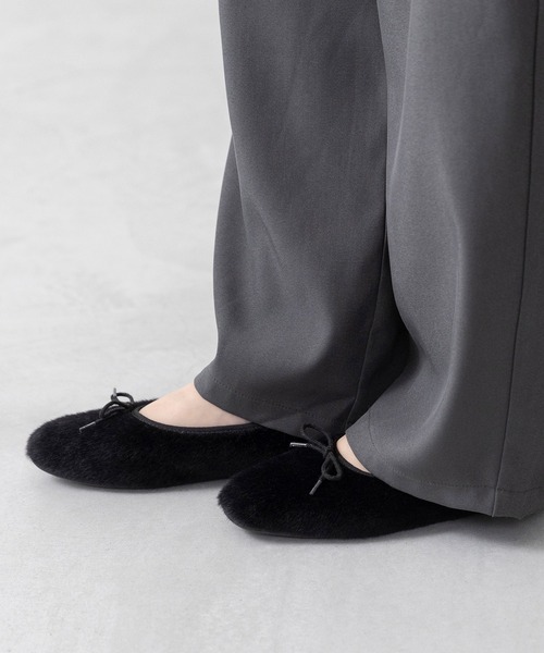 welleg（ウェレッグ）の「ハラコ調 スクエアトゥ バレエシューズ（バレエシューズ・レディース・ブラウン/レオパード/ブラック・21.5cm/22.0cm/22.5cm/23.0cm/23.5cm/24.0cm/24.5cm/25.0cm/25.5cm/26.0cm）」の13枚目の写真